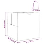 vidaXL Sac de stockage extérieur Noir 80 x 80 x 60 cm Tissu 600D