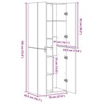 vidaXL Haut Armoire Bois ancien 70 x 42.5 x 185 cm Bois d'ingénierie