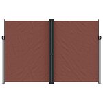 vidaXL Auvent latéral rétractable Marron 220x1200 cm