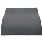 vidaXL Coussin pour jambes Gris 68 x 40 x 18 cm