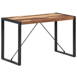 vidaXL Table à manger 120x60x75 cm Bois massif