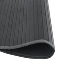 vidaXL Tapis rond gris 60 cm bambou