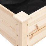 vidaXL Jardinière avec doublure 161x45x76 cm bois massif de sapin