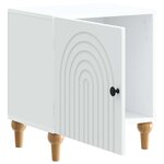 vidaXL Cabinet de chevet 2 Pièces Blanc 43 x 34 5 x 50 cm