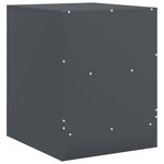 vidaXL Tables de chevet 2 Pièces anthracite 34 5x39x44 cm acier