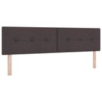 vidaXL Têtière LED rembourrée marron foncé  90 cm  en tissu