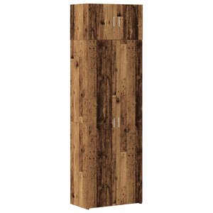 vidaXL Armoire de rangement 3 Pièces Bois ancien