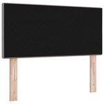 Tête de lit capitonnée taupe 90 cm en tissu