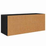 vidaXL Meuble TV Chêne noir 100 x 35 x 40 cm Bois d'ingénierie