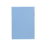 Pochette coin liderpapel polypropylene 180 microns a4  210x297mm capacite 20f        coloris bleu ciel opaque