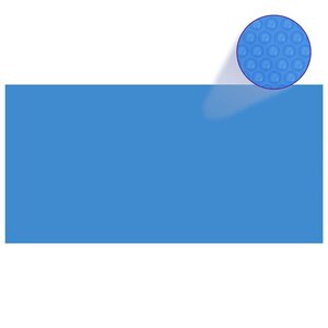 vidaXL Bâche de piscine rectangulaire 549 x 274 cm PE Bleu