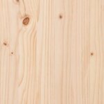 vidaXL Tête de lit murale 147x3x90 cm Bois massif de pin