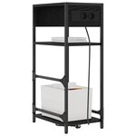 vidaXL Cabinet de chevet Chêne noir 40 x 27 x 76 cm Bois d'ingénierie