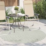 vidaXL Tapis de surface Rond PALMERAS Vert Ø 200 CM Polyester