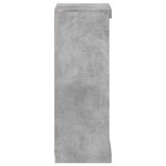 vidaXL Buffet avec lumières LED gris béton 41x37x100 cm