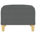 vidaXL Repose-pied Gris foncé 70x55x41 cm Tissu