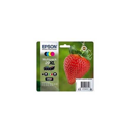 Epson 29xl /t2996 pack 4 cartouches noir/couleurs c13t299640 (fraise)