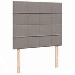 VidaXL Cadre de lit ottoman avec matelas taupe 120x190 cm tissu