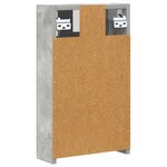 vidaXL Armoire Miroir de Salle de Bain Gris béton 30 x 10 5 x 50 cm