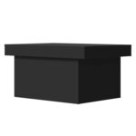 vidaXL Table basse noir 100x55x40 cm bois d'ingénierie