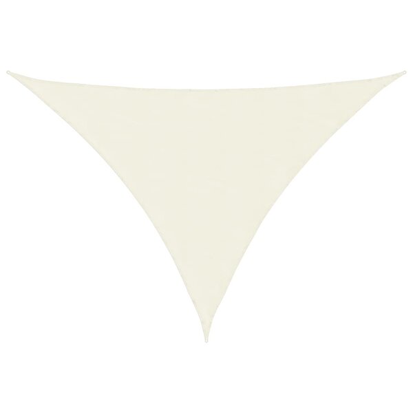 vidaXL Voile de parasol tissu oxford triangulaire 3 5x3 5x4 9 m crème
