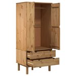 vidaXL Garde-robe OTTA 76 5x53x172 cm Bois massif de pin