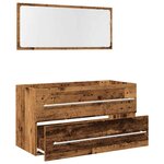 vidaXL Ensemble de meubles salle de bain 2 Pièces bois d'ingénierie