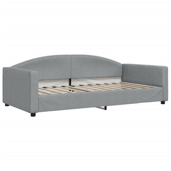 vidaXL Lit de repos gris clair 100x200 cm tissu