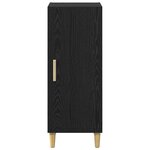 vidaXL Buffet Chêne noir 34 5 x 34 x 90 cm Bois d'ingénierie