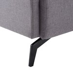 Vidaxl canapé à 2 places revêtement en tissu 115x60x67 cm gris clair