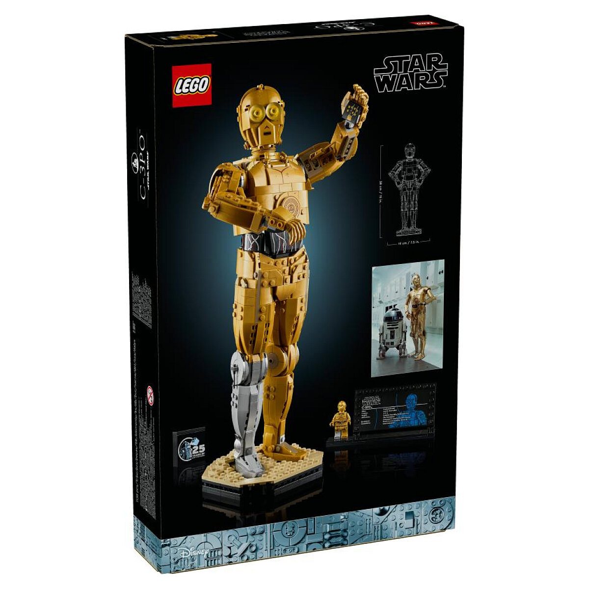 Set Collector LEGO Star Wars C-3PO™ - Détails Complexes et Support