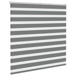 vidaXL Store zèbre gris foncé largeur du tissu 140 9 cm polyester