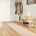 vidaXL Coureur de Tapis MARSA Crème 50 x 450 cm Polyester et PVC
