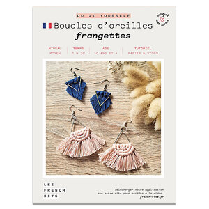 FRENCH KITS-Les French Kits - DIY - Boucles d'oreilles - Franges-Kit créatif fabriqué avec amour en France