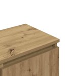 vidaXL Meuble TV chêne artisanal 102x30x36 cm bois d'ingénierie