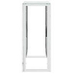 vidaXL Table console 70x30x70 cm acier inoxydable et verre