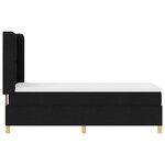 vidaXL Lit à ressorts avec matelas Noir 80 x 200 cm tissu