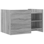 vidaXL Table basse sonoma gris 80x50x50 cm Bois d'ingénierie