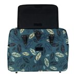 Willex sacoche de vélo city bush 19 l vert et bleu