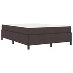 vidaXL Lit à ressorts Marron 140 x 200 cm Tissu  Bois Engineered