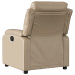 vidaXL Fauteuil inclinable Cappuccino Similicuir
