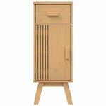 vidaXL Cabinet de salle de bain avec étagère Marron 35 x 30 x 90 cm