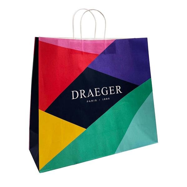 Sac Cadeau Motifs Festifs Draeger - Grand Format - Draeger paris