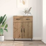 vidaXL Buffet Chêne artisanal 69 5 x 34 x 90 cm Bois d'ingénierie