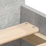 vidaXL Cadre de lit sans matelas gris béton 90x190 cm