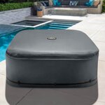 INTEX Housse de spa INTEX Gris foncé 196 x 196 x 72 cm PVC et PU
