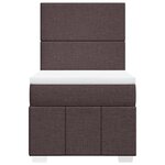 vidaXL Sommier à lattes de lit avec matelas Marron foncé 80x200 cm