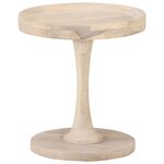 vidaXL Table d'appoint Ø40x45 cm Bois de manguier massif