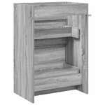 vidaXL Meuble sous lavabo de salle de bain Sonoma gris