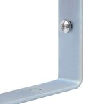 vidaXL Supports pour poteau de clôture 3 Pièces Acier galvanisé
